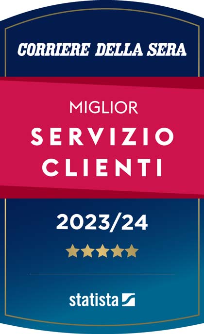 Certificazione come miglior servizio clienti da parte de Il Corriere della Sera - Rete Aste